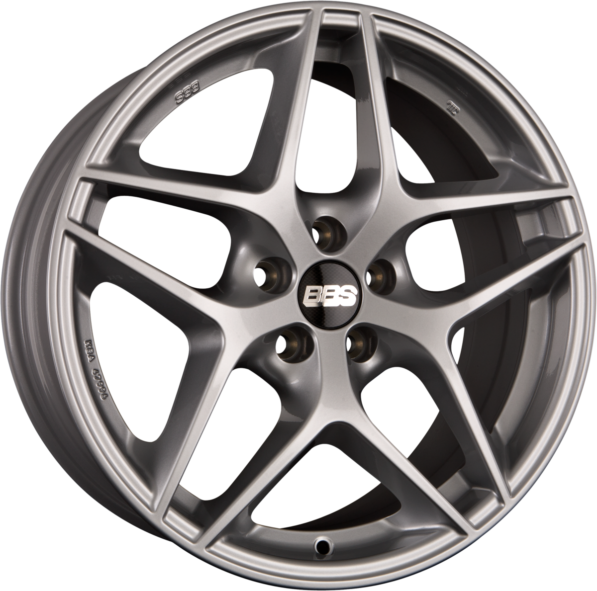 BBS CF Brillantsilber Alufelge 8.5x19 Zoll ET40 LK 5x114.3 ML82 – Bild 2