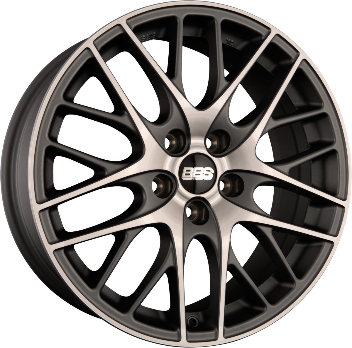BBS CS Anthrazit Diamantgedreht Alufelge 8x18 Zoll ET40 LK 5x114.3 ML82 – Bild 2