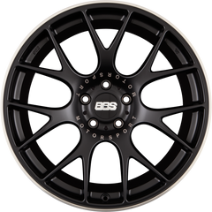 BBS CH-R Schwarz Matt mit Edelstahl Anfahrschutz Alufelge 8x20 Zoll ET36 LK 5x120 ML82