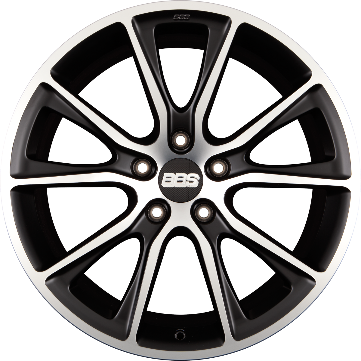 BBS SV Schwarz Diamantgedreht Matt Alufelge 10.5x22 Zoll ET50 LK 5x130 ML71.5
