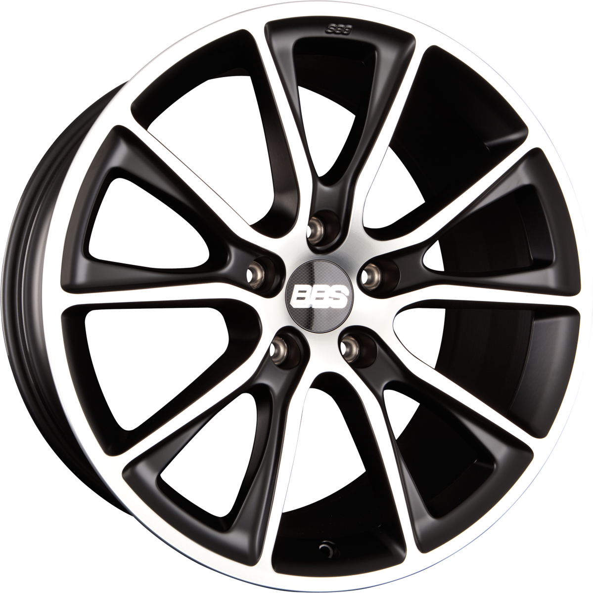 BBS SV Schwarz Diamantgedreht Matt Alufelge 10.5x22 Zoll ET50 LK 5x130 ML71.5 – Bild 2