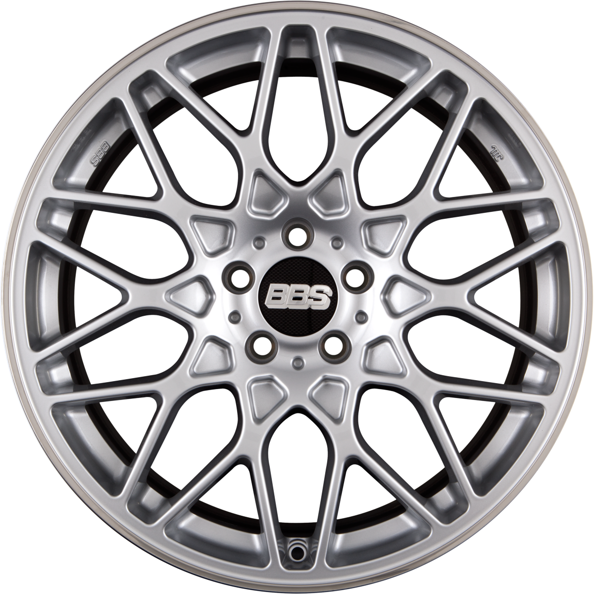 BBS RX-R Brillantsilber mit Anfahrschutz Alufelge 9.5x19 Zoll ET40 LK 5x112 ML82