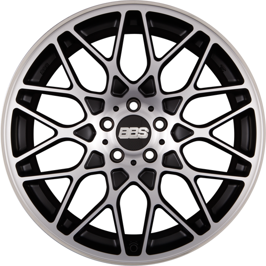 BBS RX-R Schwarz Diamantgedreht Matt mit Anfahrschutz Alufelge 10x19 Zoll ET35 LK 5x120 ML82