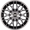 BBS RX-R Schwarz Diamantgedreht Matt mit Anfahrschutz Alufelge 10x19 Zoll ET35 LK 5x120 ML82