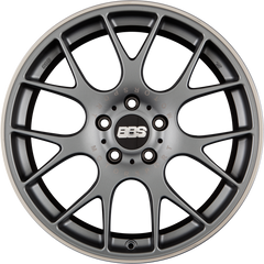 BBS CH-R Titan Matt mit Edelstahl Anfahrschutz Alufelge 8.5x20 Zoll ET38 LK 5x114.3 ML82