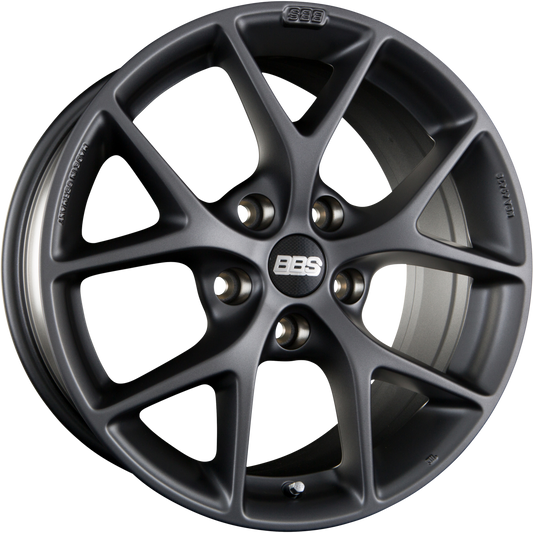 BBS SR Himalaya Grau Matt Alufelge 7.5x17 Zoll ET48 LK 5x100 ML70 – Bild 2