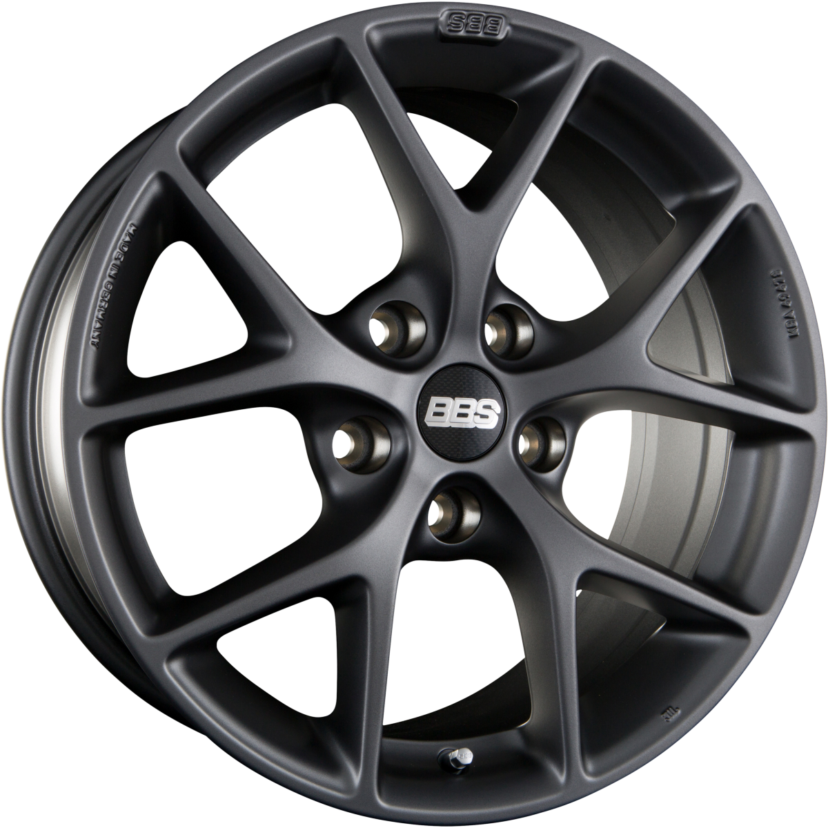 BBS SR Himalaya Grau Matt Alufelge 7.5x17 Zoll ET48 LK 5x100 ML70 – Bild 2