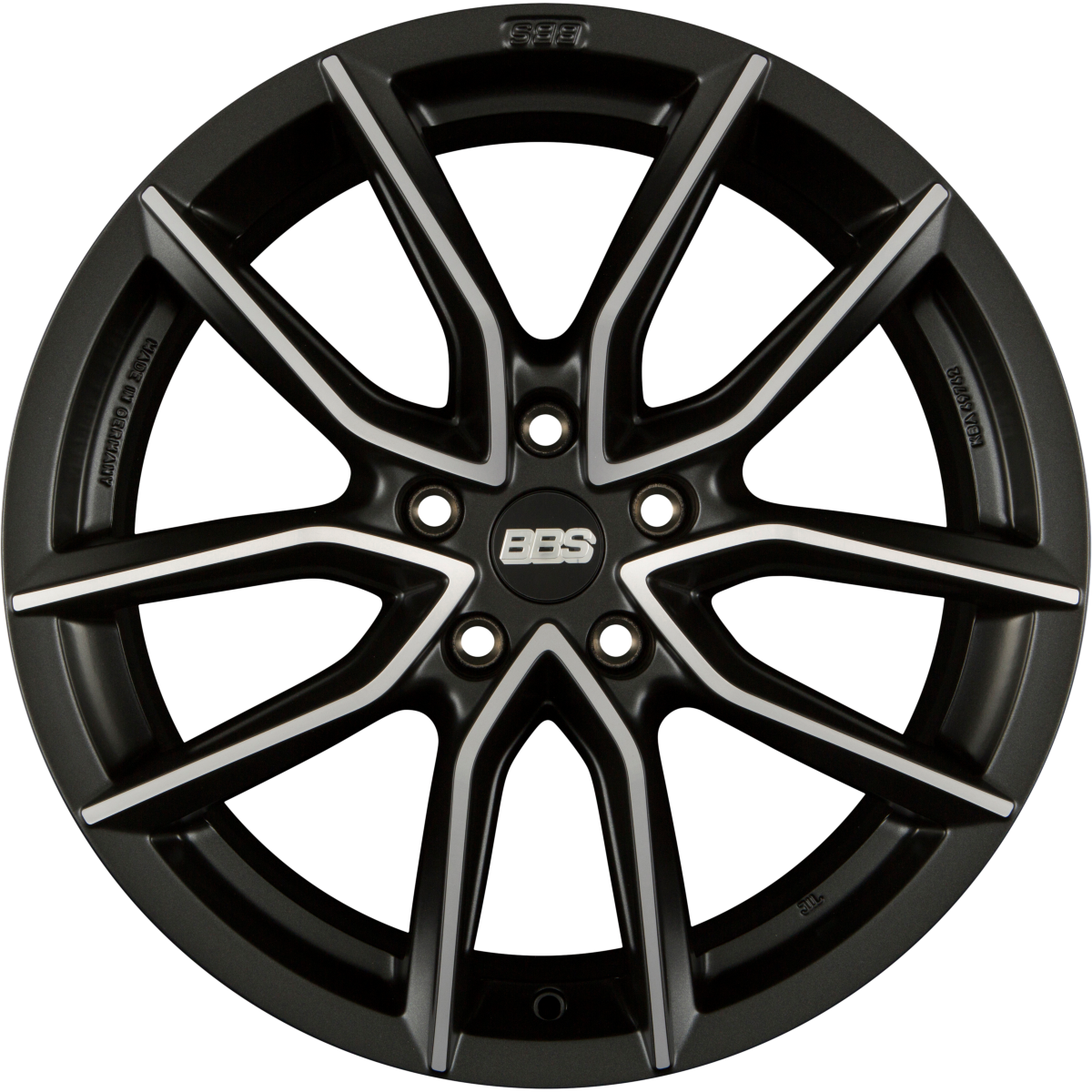 BBS XA Night Fever Black Diamantgedreht Alufelge 9.5x20 Zoll ET35 LK 5x112 ML82