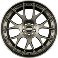 BBS CH-Rii Radstern Platinum Matt - Felgenbett Schwarz Matt 9x21 Zoll ET32 LK 5x112 ML82