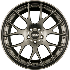 BBS CH-Rii Radstern Platinum Matt - Felgenbett Schwarz Matt 9x21 Zoll ET32 LK 5x112 ML82