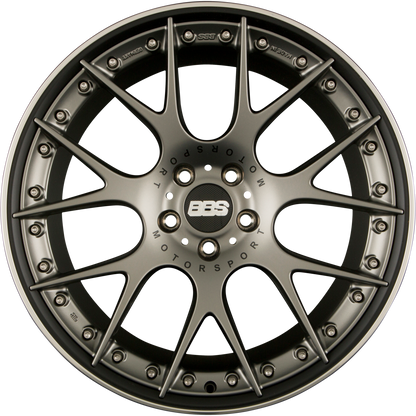 BBS CH-Rii Radstern Platinum Matt - Felgenbett Schwarz Matt 9x21 Zoll ET32 LK 5x112 ML82