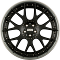 BBS CH-Rii Radstern Schwarz Matt - Felgenbett Titan Matt 9x20 Zoll ET30 LK 5x112 ML82