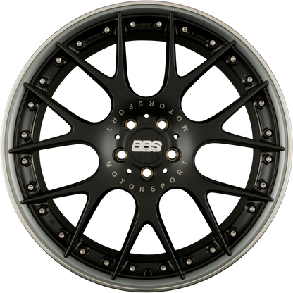 BBS CH-Rii Radstern Schwarz Matt - Felgenbett Titan Matt 9.5x20 Zoll ET40 LK 5x120 ML82