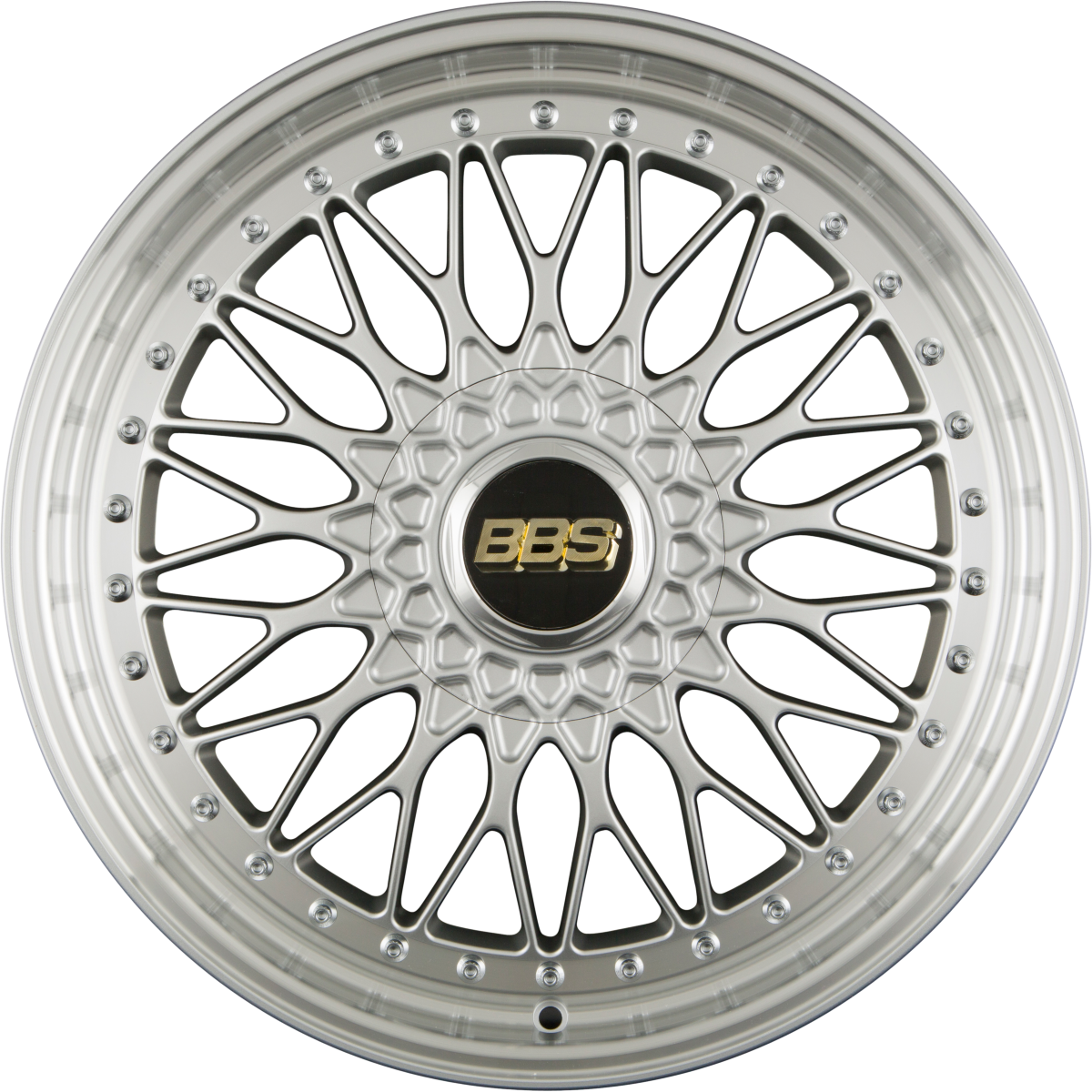 BBS Super RS Radstern Brillantsilber-Felgenbett Diamantgedreht 8.5x20 Zoll ET45 LK 5x112 ML82