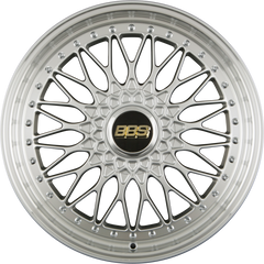 BBS Super RS Radstern Brillantsilber-Felgenbett Diamantgedreht 8.5x20 Zoll ET45 LK 5x112 ML82
