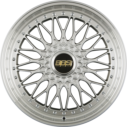BBS Super RS Radstern Brillantsilber-Felgenbett Diamantgedreht 8.5x20 Zoll ET45 LK 5x112 ML82