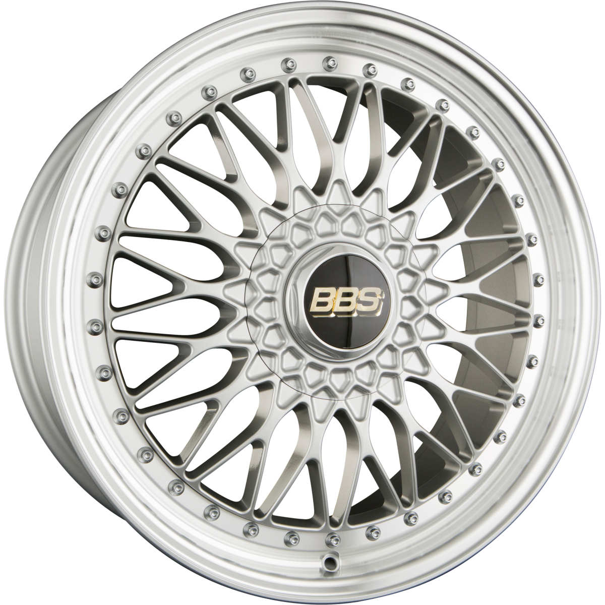 BBS Super RS Radstern Brillantsilber-Felgenbett Diamantgedreht 8.5x20 Zoll ET45 LK 5x112 ML82 – Bild 2
