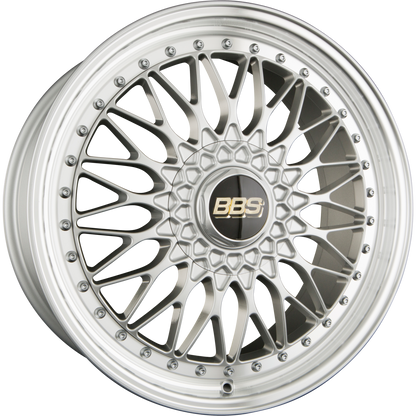 BBS Super RS Radstern Brillantsilber-Felgenbett Diamantgedreht 8.5x20 Zoll ET45 LK 5x112 ML82 – Bild 2
