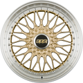BBS Super RS Radstern Gold-Felgenbett Diamantgedreht 8.5x20 Zoll ET45 LK 5x112 ML82