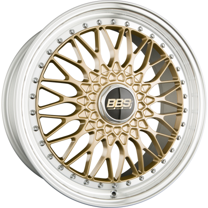 BBS Super RS Radstern Gold-Felgenbett Diamantgedreht 8.5x20 Zoll ET45 LK 5x112 ML82 – Bild 2