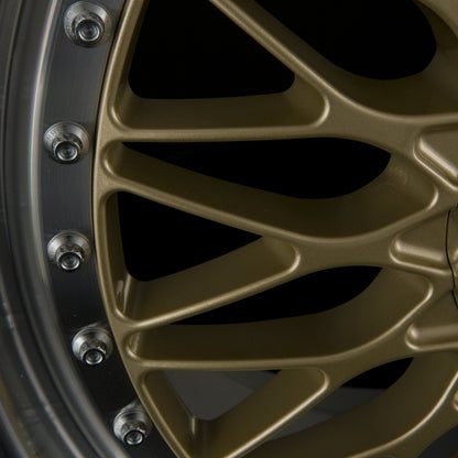 BBS Super RS Radstern Gold-Felgenbett Diamantgedreht 8.5x20 Zoll ET45 LK 5x112 ML82 – Bild 4
