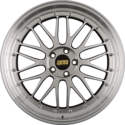 BBS LM Brillantsilber - Felgenbett Diamantgedreht 10x18 Zoll ET50 LK 5x130 ML71.5
