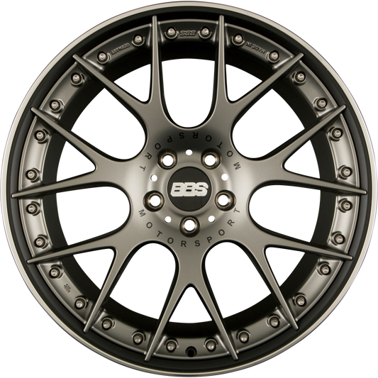 BBS CH-Rii Radstern Platinum Matt - Felgenbett Schwarz Matt 10.5x21 Zoll ET32 LK 5x108 ML63.3