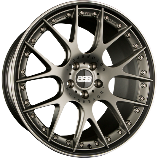 BBS CH-Rii Radstern Platinum Matt - Felgenbett Schwarz Matt 9.5x21 Zoll ET30 LK 5x112 ML66.6 – Bild 2