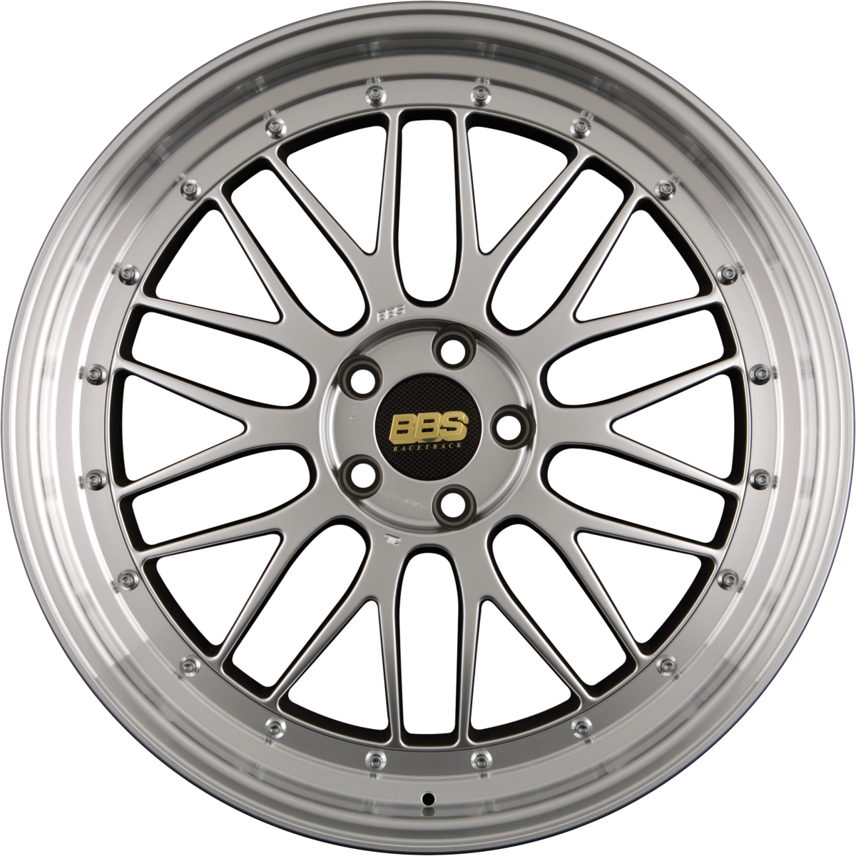 BBS LM Brillantsilber - Felgenbett Diamantgedreht 7x17 Zoll ET48 LK 4x100 ML70