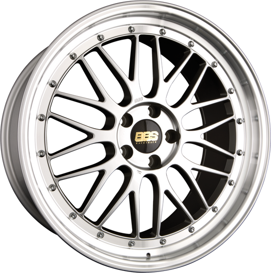 BBS LM Brillantsilber - Felgenbett Diamantgedreht 7x17 Zoll ET48 LK 4x100 ML70 – Bild 2