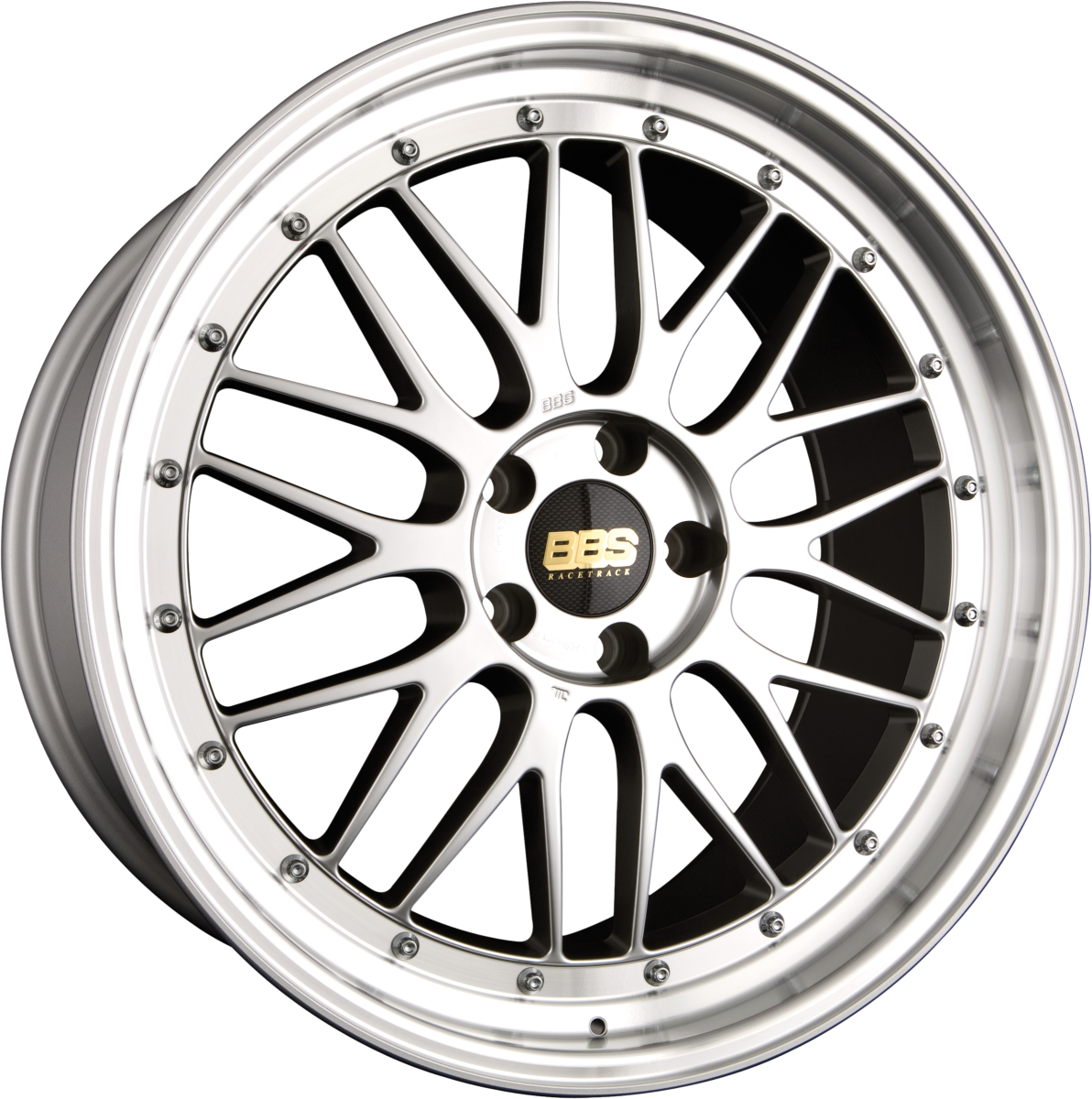 BBS LM Brillantsilber - Felgenbett Diamantgedreht 7x17 Zoll ET48 LK 4x100 ML70 – Bild 2