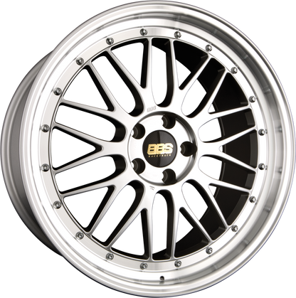 BBS LM Brillantsilber - Felgenbett Diamantgedreht 7x17 Zoll ET48 LK 4x100 ML70 – Bild 2