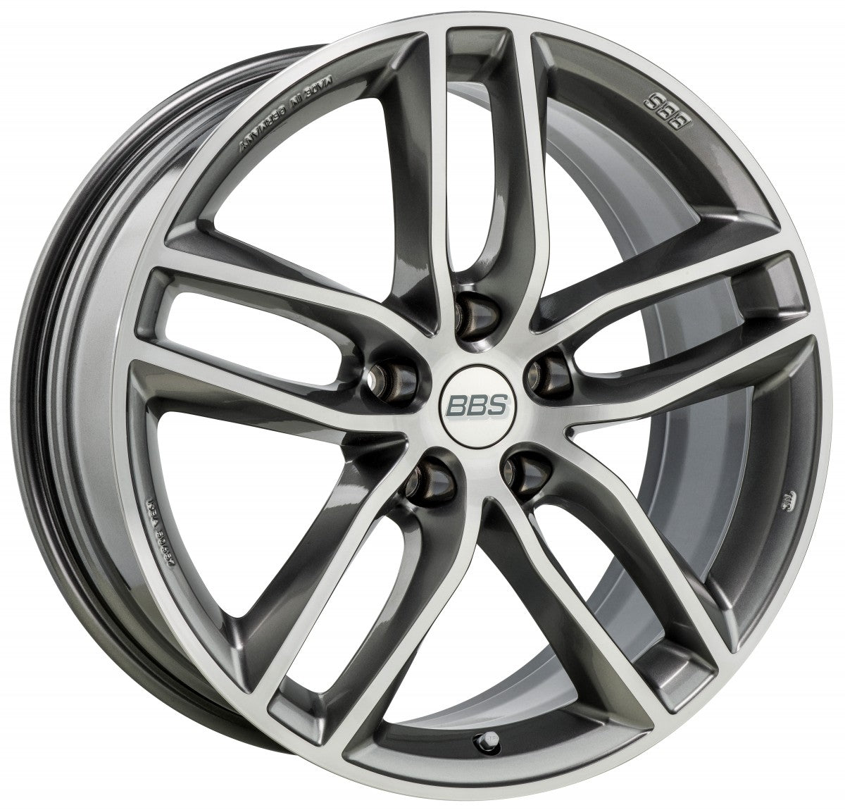 BBS SX platinum silber diamantgedreht Alufelge 8x18 Zoll ET30 LK 5x120 ML82