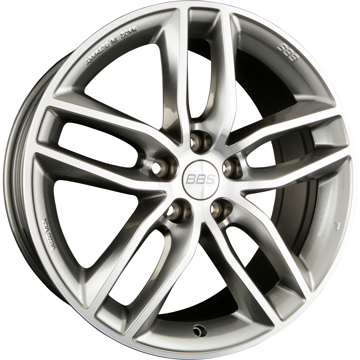 BBS SX Platinum Silber Diamantgedreht Alufelge 8.5x19 Zoll ET46 LK 5x112 ML82 – Bild 2
