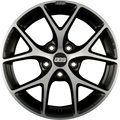 BBS SR Vulcano Grau Diamantgedreht Alufelge 8x18 Zoll ET30 LK 5x112 ML82