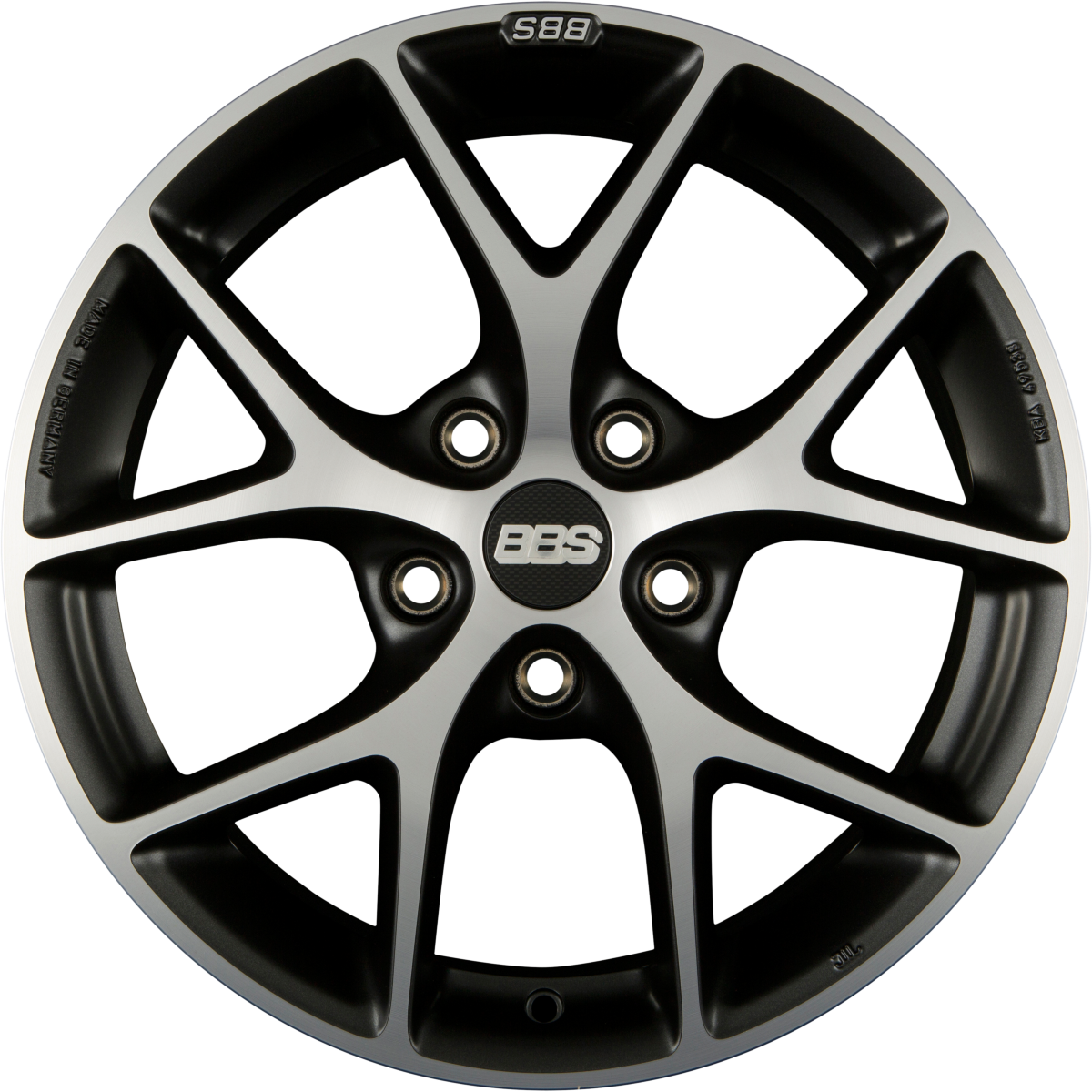 BBS SR Vulcano Grau Diamantgedreht Alufelge 8x18 Zoll ET30 LK 5x112 ML82