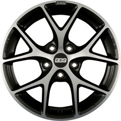 BBS SR Vulcano Grau Diamantgedreht Alufelge 7.5x17 Zoll ET37 LK 5x100 ML70