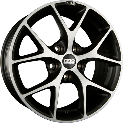 BBS SR Vulcano Grau Diamantgedreht Alufelge 7.5x17 Zoll ET37 LK 5x100 ML70 – Bild 2