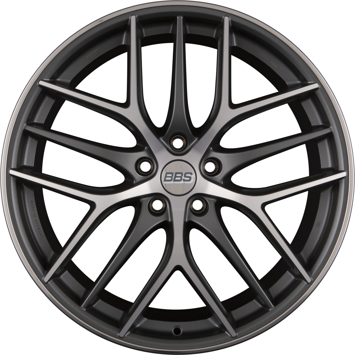 BBS CC-R Graphit Diamantgedreht Matt Alufelge 8.5x20 Zoll ET42 LK 5x112 ML82