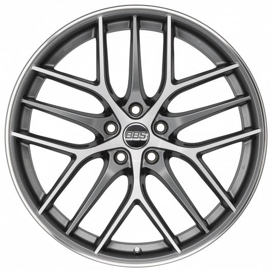 BBS CC-R graphit diamantgedreht matt Alufelge 8.5x19 Zoll ET30 LK 5x114.3 ML82 – Bild 2