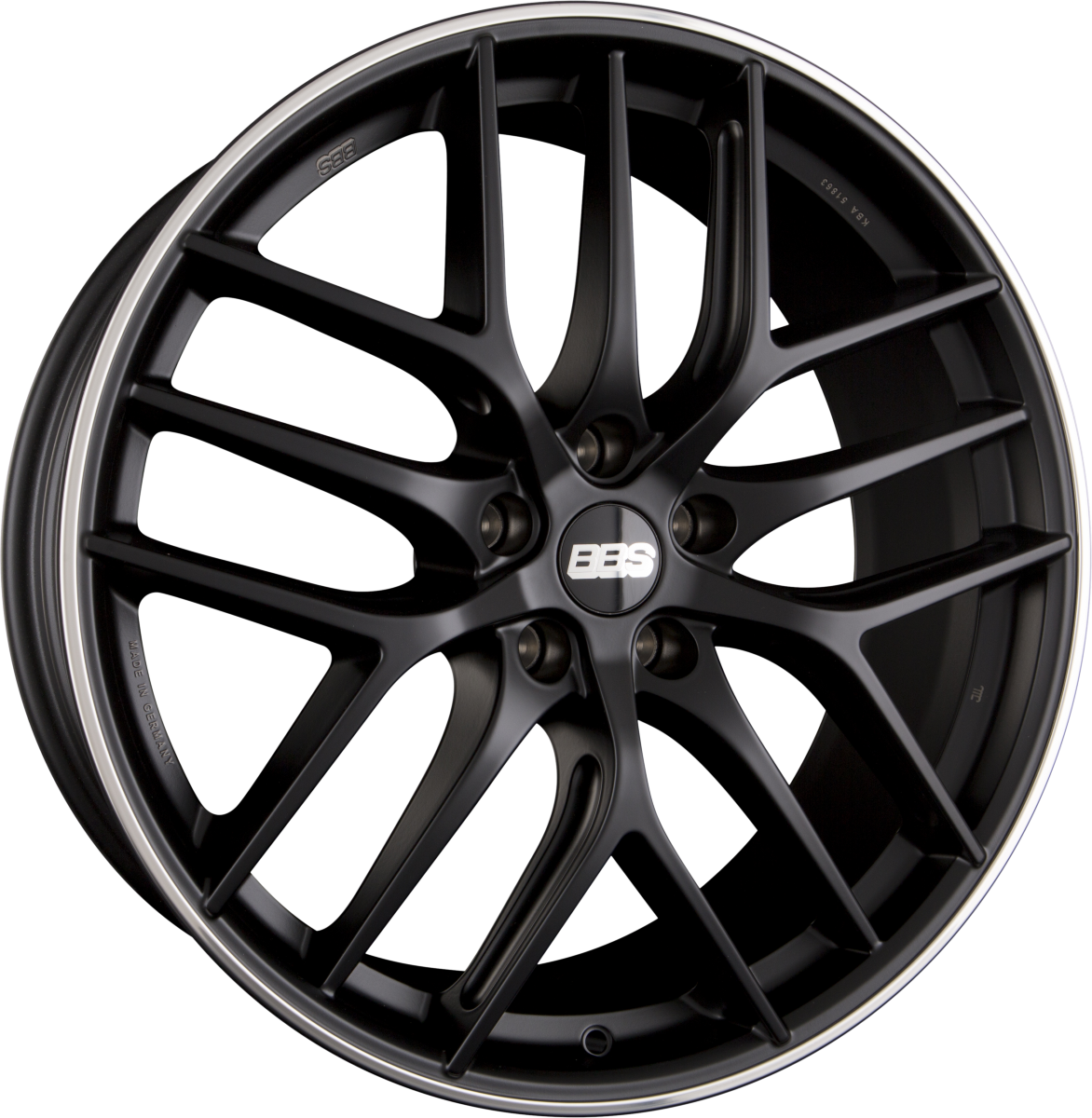 BBS CC-R schwarz matt Alufelge 8x19 Zoll ET44 LK 5x112 ML82 – Bild 2