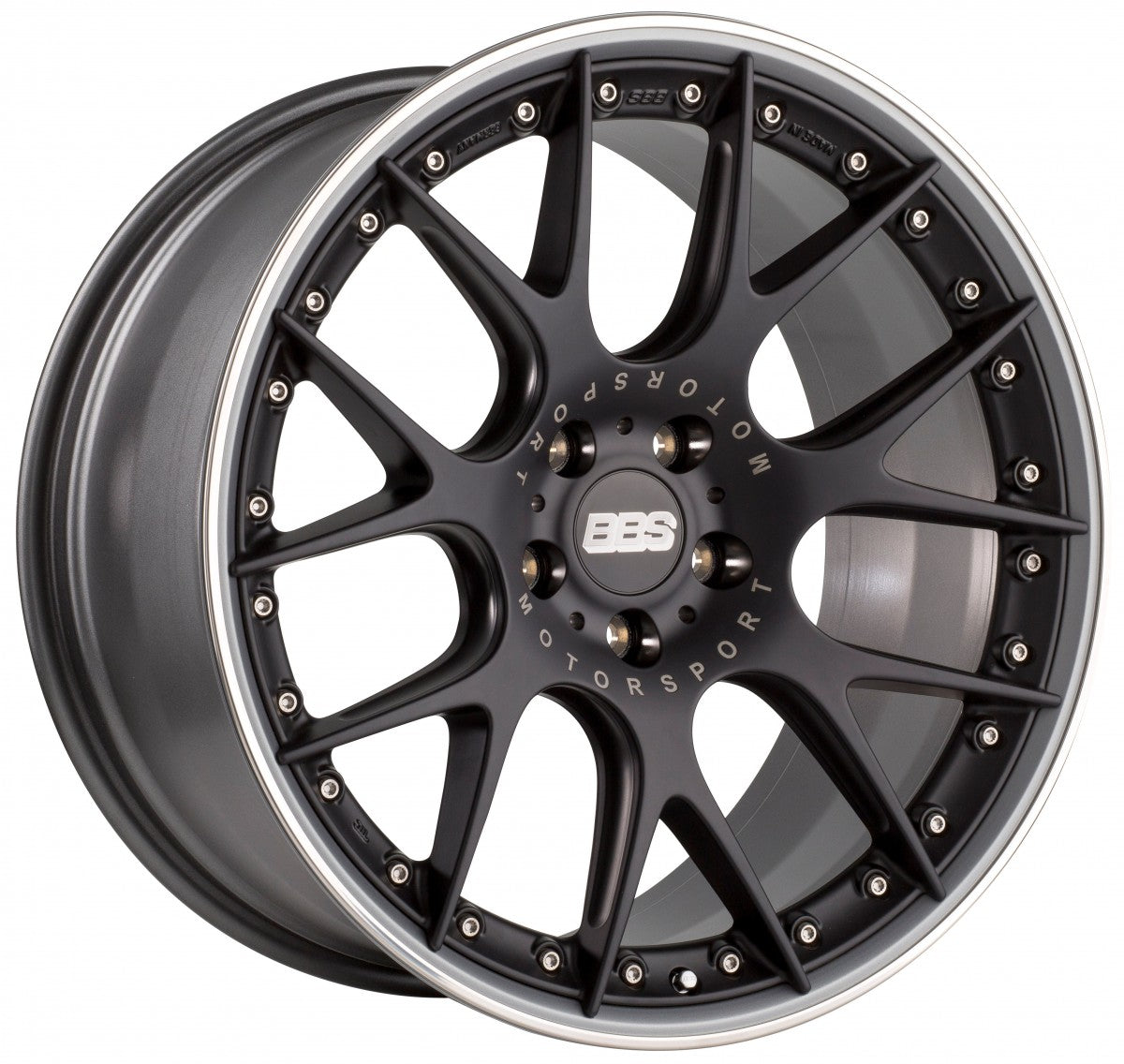 BBS CH-RII schwarz matt Alufelge 9.5x22 Zoll ET37 LK 5x108 ML70