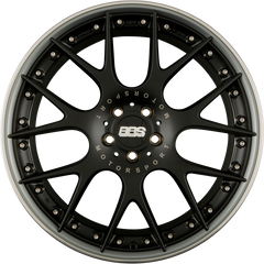 BBS CH-Rii Radstern Schwarz Matt - Felgenbett Titan Matt 10.5x22 Zoll ET26 LK 5x112 ML66.6