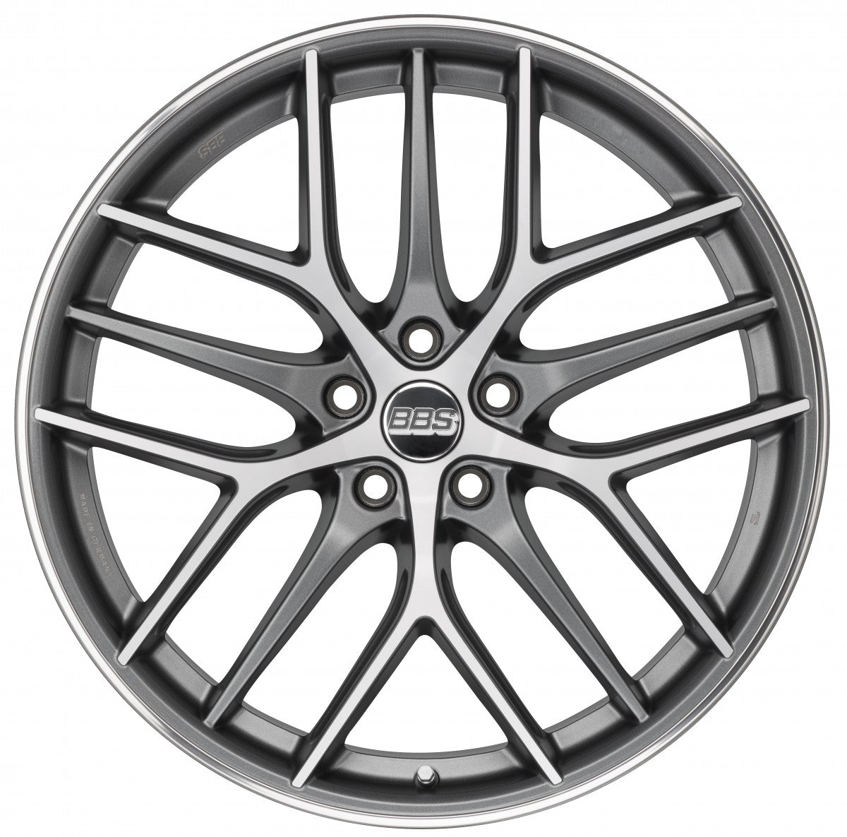 BBS CC-R graphit diamantgedreht matt - DS10 Alufelge 9.5x20 Zoll ET32 LK 5x112 ML66.5 – Bild 2
