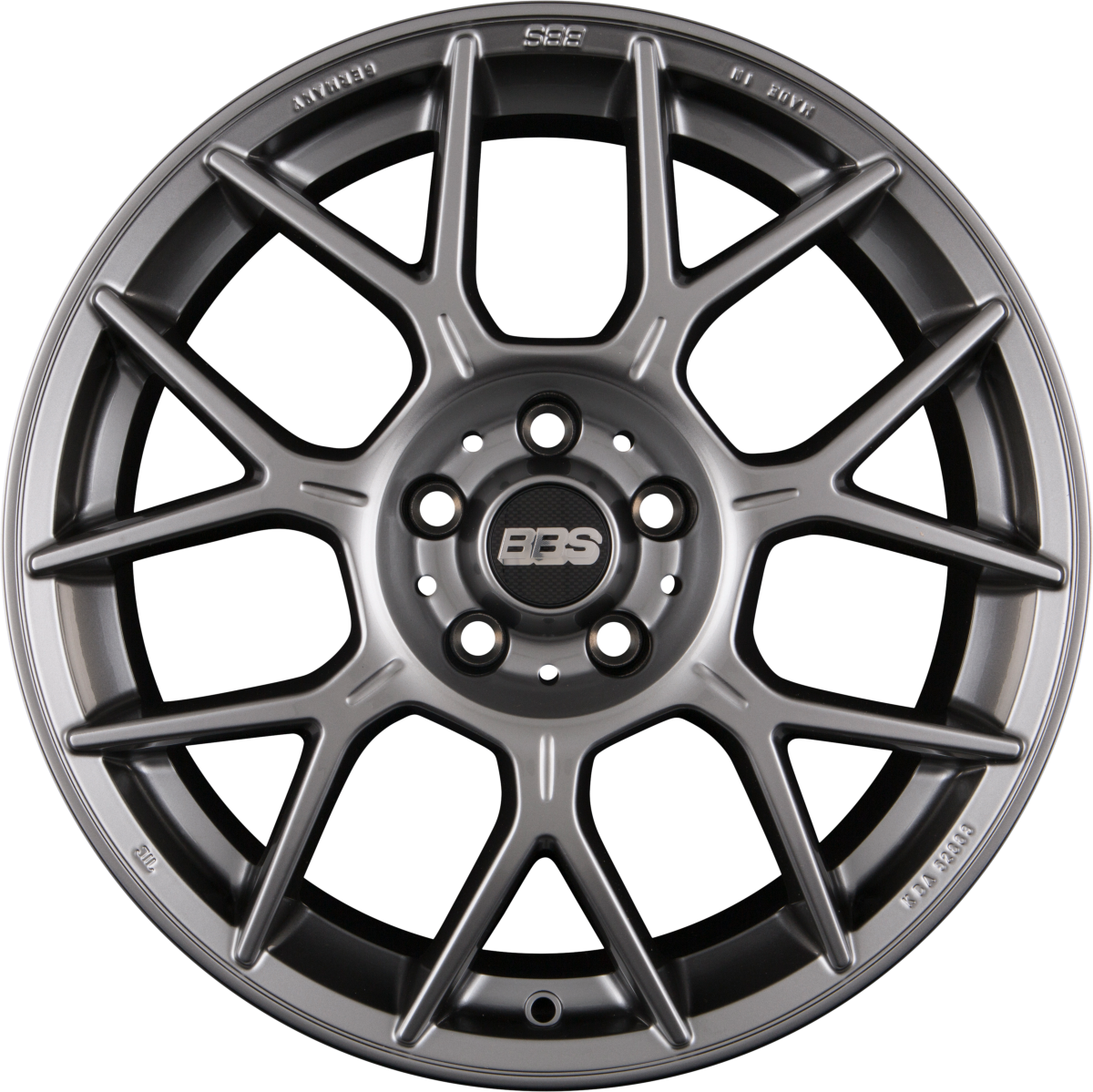 BBS XR platinum silber Alufelge 8.5x19 Zoll ET43 LK 5x108 ML70 – Bild 7