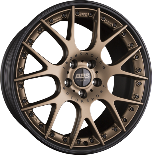 BBS CH-Rii Radstern Bronze Matt - Felgenbett Schwarz mit AFS 10.5x20 Zoll ET35 LK 5x112 ML82 – Bild 2