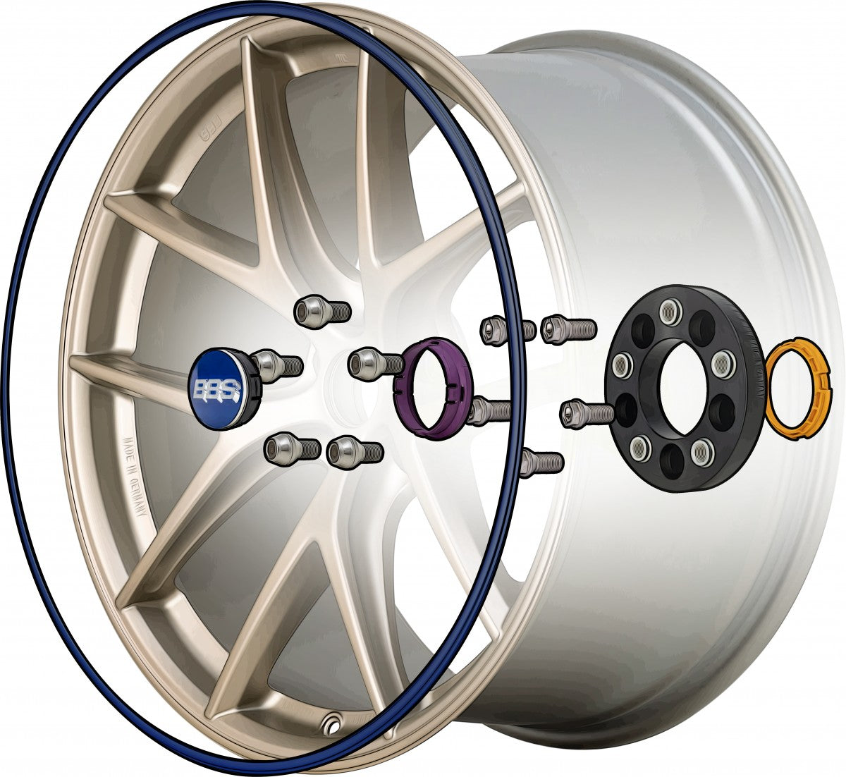 BBS CI-R AD bronze Alufelge 9x21 Zoll ET65.5 LK 5x117.5 ML70.05 – Bild 6