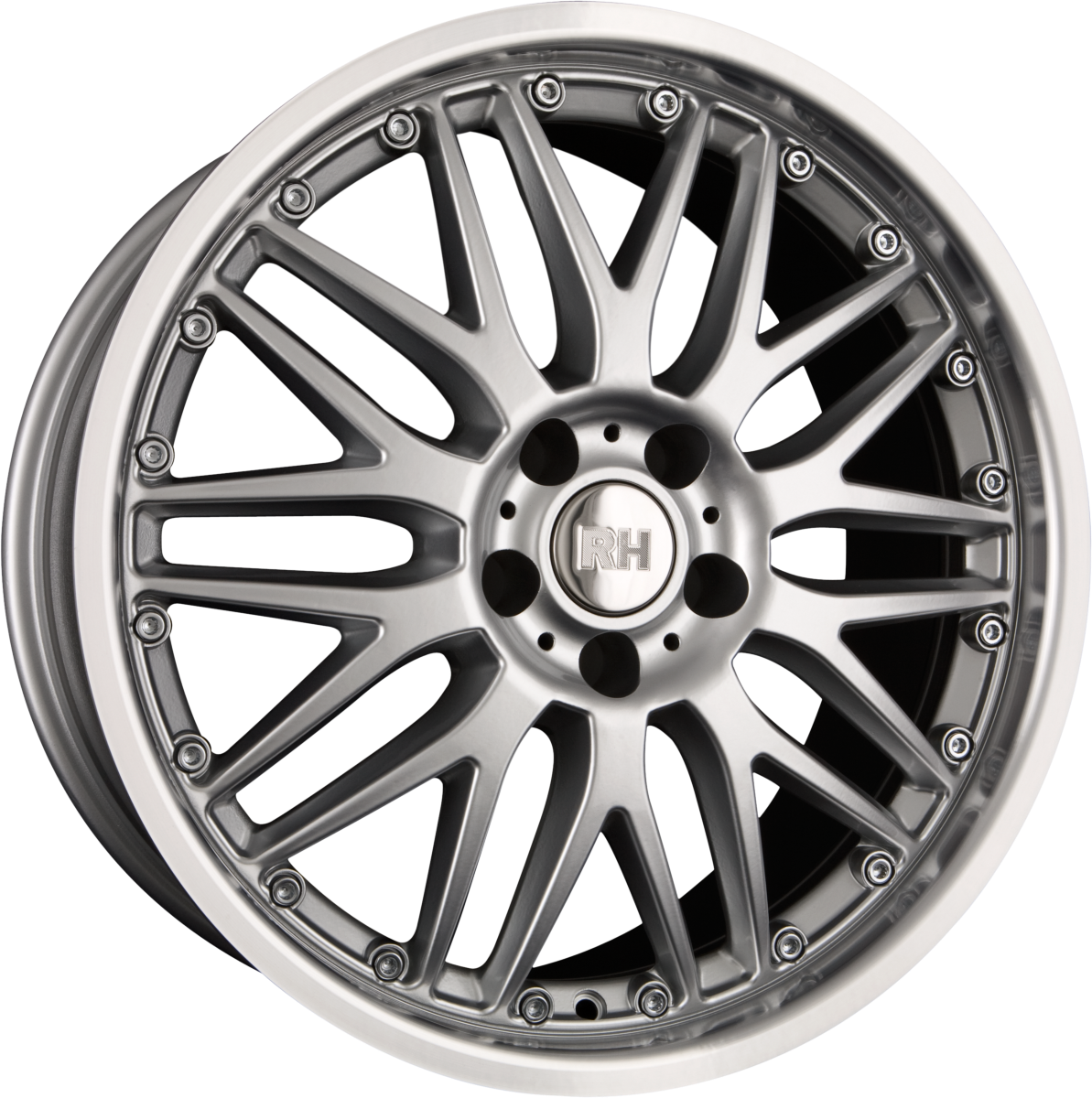 RH Alurad AW Crossline Sport Silber Hornpoliert Alufelge 8.5x19 Zoll ET35 LK 5x112 ML72.6 – Bild 2