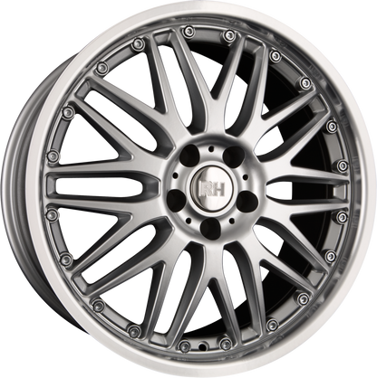 RH Alurad AW Crossline Sport Silber Hornpoliert Alufelge 8.5x19 Zoll ET35 LK 5x112 ML72.6 – Bild 2