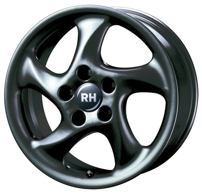 RH Alurad AH Turbo racing schwarz lackiert Alufelge 11x18 Zoll ET40 LK 5x130 ML71.5